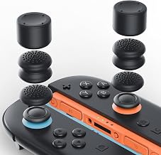 6PS Thumb Grip - Tapas de silicona para Nintendo Switch 2, analógico, para Switch Xbox Series X/S y PS5/Slim/Pro, color negro