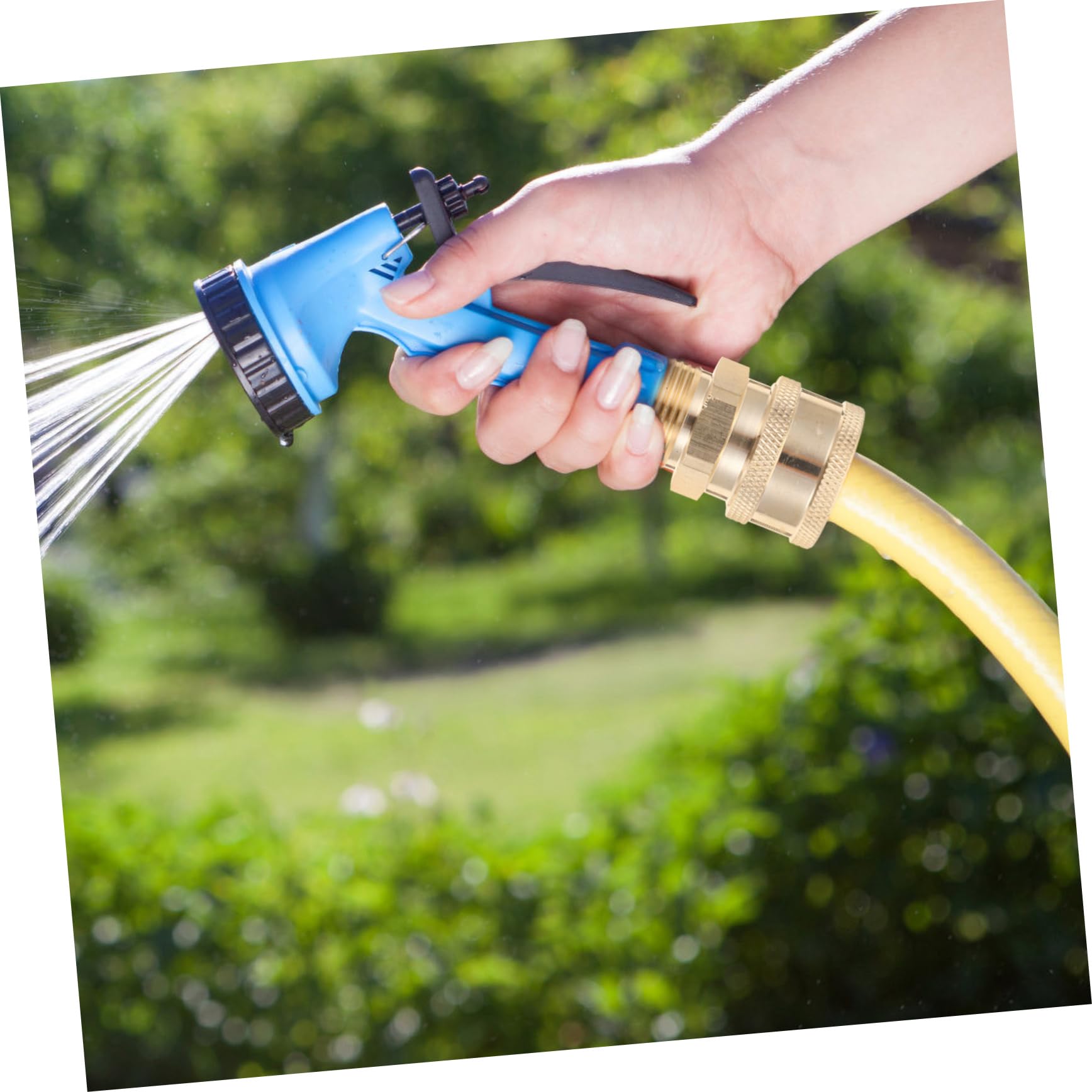ifundom 4 Set di Adattatori Accessori Rapidi Raccordi Spina di Collegamento Punte Alte Rondella Maschio Adattatore A Y da Giardino in Ottone Dorato