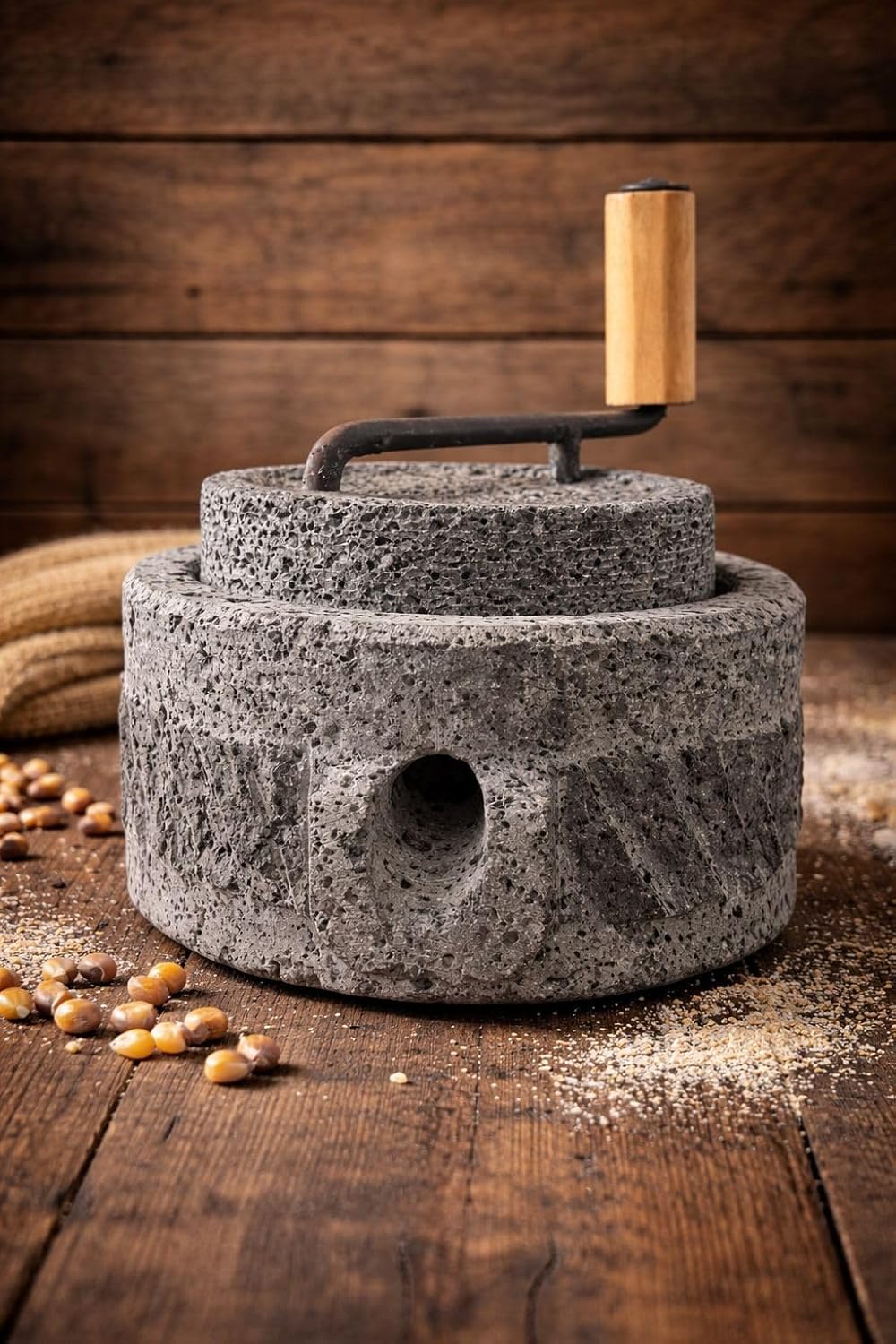 Manual handcrafted Volcanic Stone Grinder