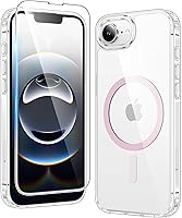 Vista 117 de FNTCASE Funda para iPhone 15 Plus: Fundas magnéticas transparentes para teléfono con protector de pantalla compatible con Magsafe Slim Anti