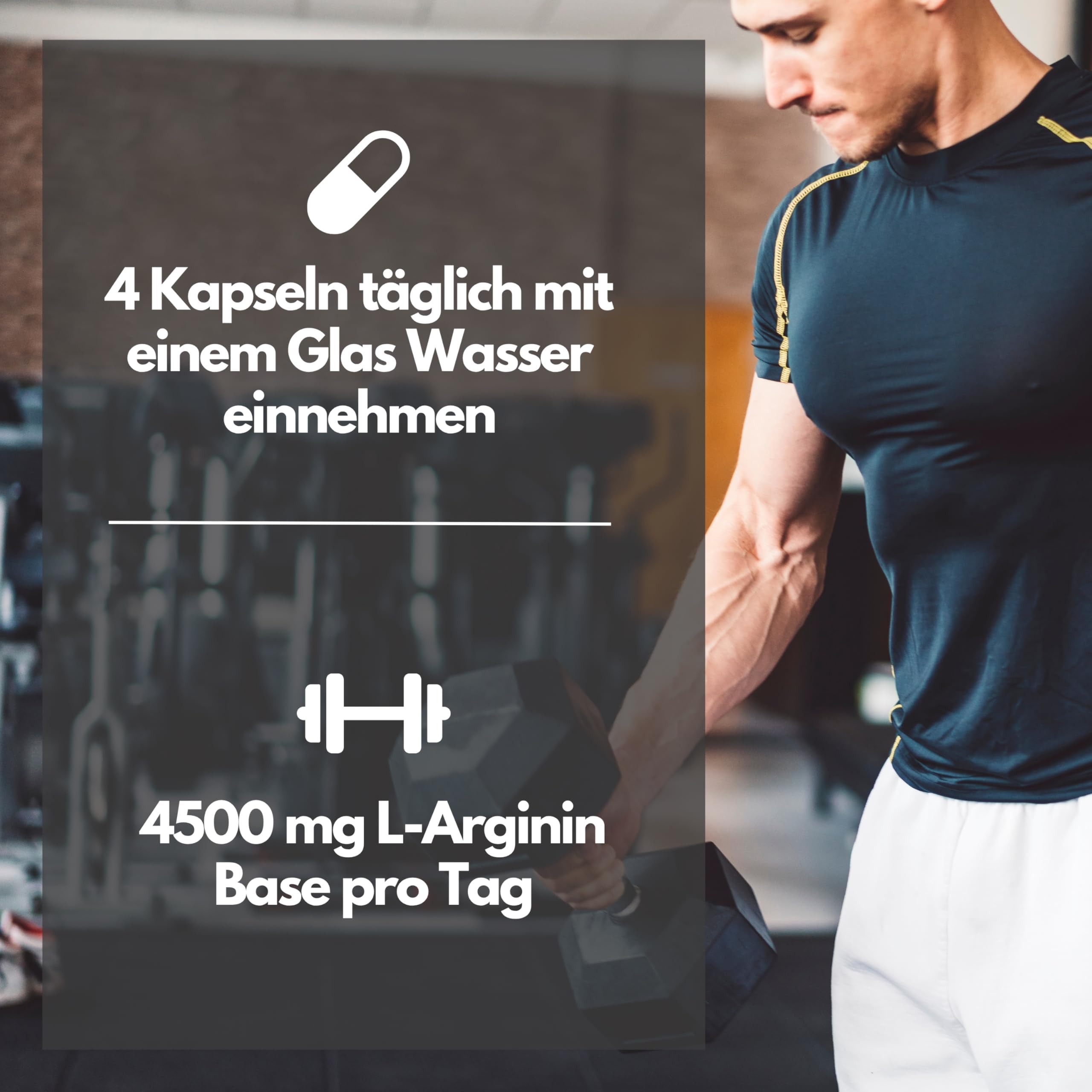 EXVital L-Arginin 4000 hochdosiert, 320 Kapseln in deutscher Premiumqualität, 2-3 Monatskur, semi-essentielle Aminosäuren. ApoTest: "Sehr gut"