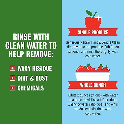 Miniatura 5 de Rebel Green - Limpiador natural de frutas y verduras naturales, 1 galón de recarga