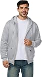 Jiehan Sweat-shirt à capuche à manches longues à capuchon à fermeture éclair Pullover pour homme Hoodies à cape athlétique légère pour homme