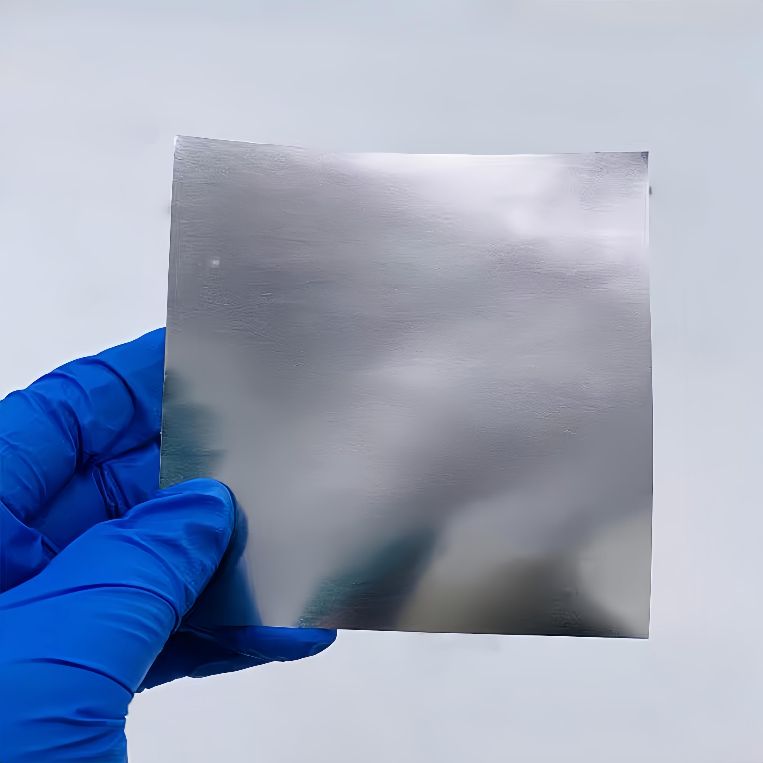 Folia i płyty o wysokiej czystości 99,99% klasy laboratoryjnej (0,1 mm x 100 mm x 100 mm) do precyzyjnych zastosowań, badań i elektroniki Materiał najwyższej jakości