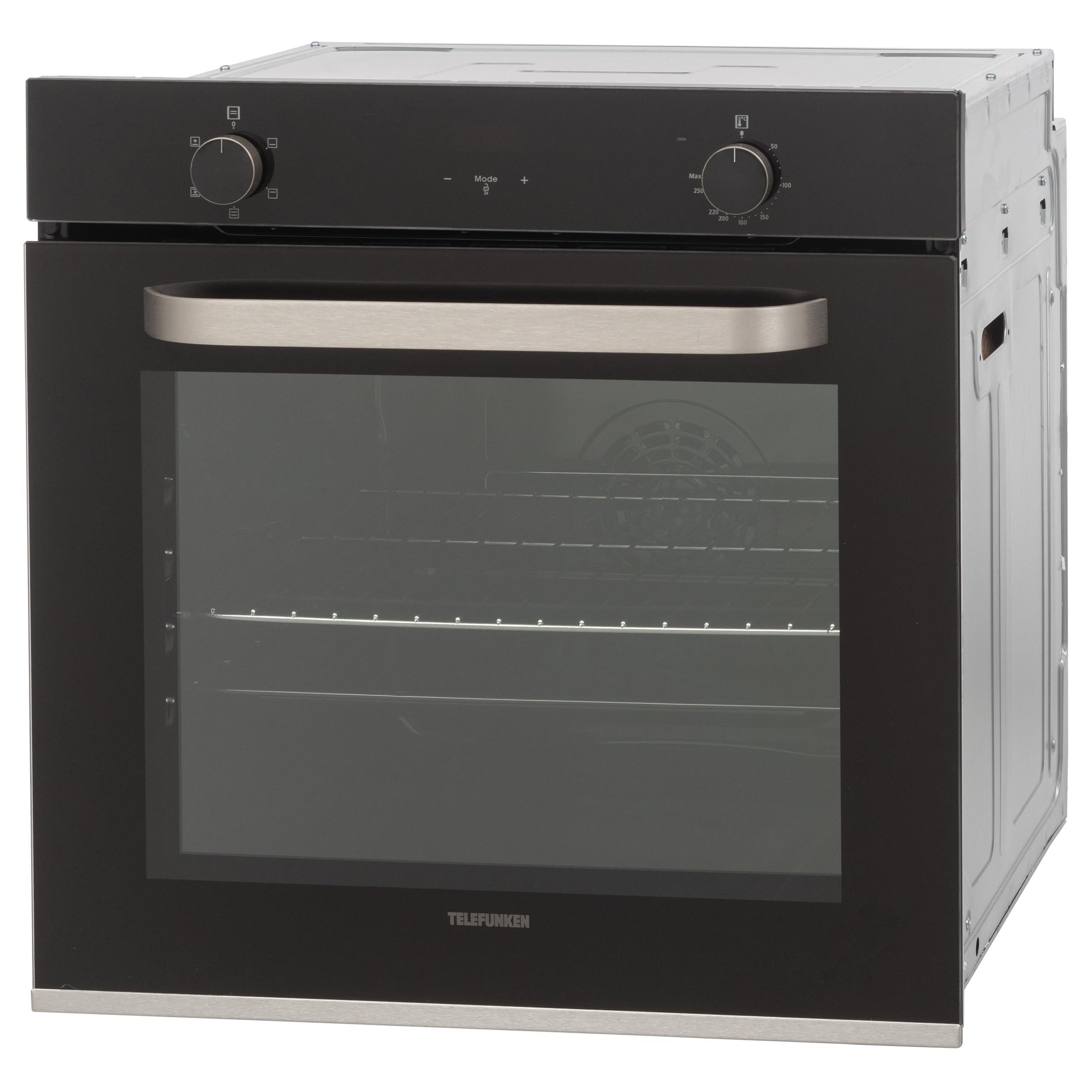 Telefunken Einbaubackofen 73 Liter 60 cm Edelstahl Umluft B-OV-75-A-I