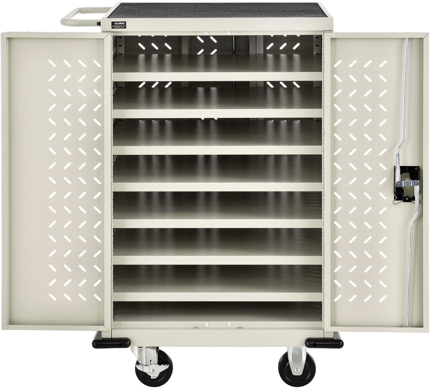 Global Industrial Mobile Storage Charging Cart, 12 Trinidad and