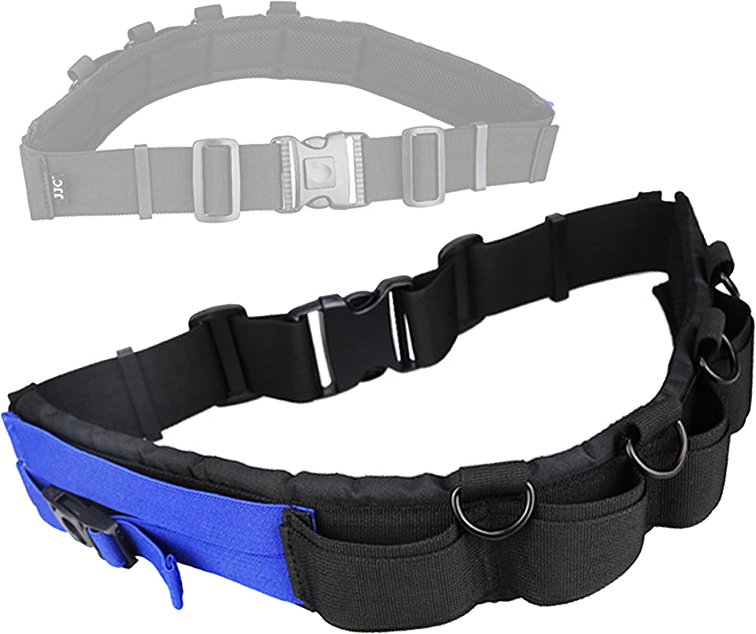 JJC GB-1 Adjustable Photography Utility Belt, Wrist Waistband, Accessory, Speed Belt for Carrying Gear Bag Case, Lens Pouch, Flash Accessories, D-Rings, Breathable 3D Mesh