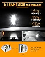 Vista 3 de LESAUCE Juego de 2 lámparas LED completas para matrícula con carcasa cromada para Chevy Silverado 1500 2500 3500 Suburban Tahoe GMC Sierra Yukon XL