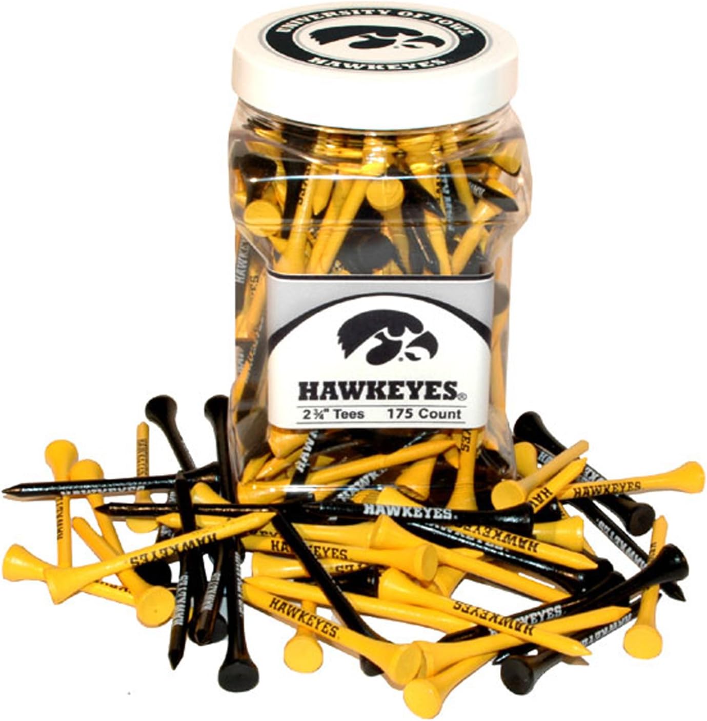 Team Golf NCAA unisex-adult Jar of 175 Golf Tees