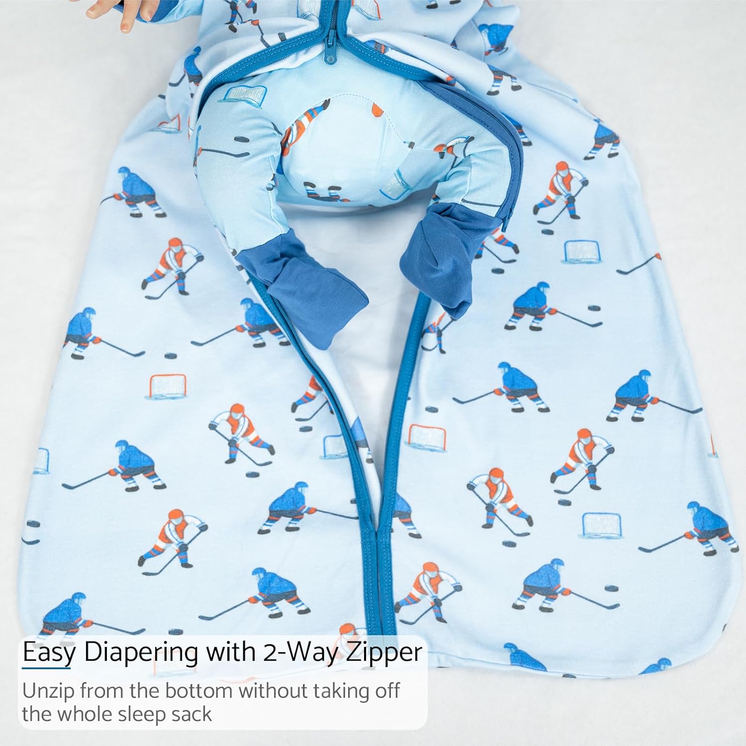 LollyBanks Baby Sleep Sack, 100% Cotton Wearable Blanket 2-Way Zipper Sleep Sacks - Image 5