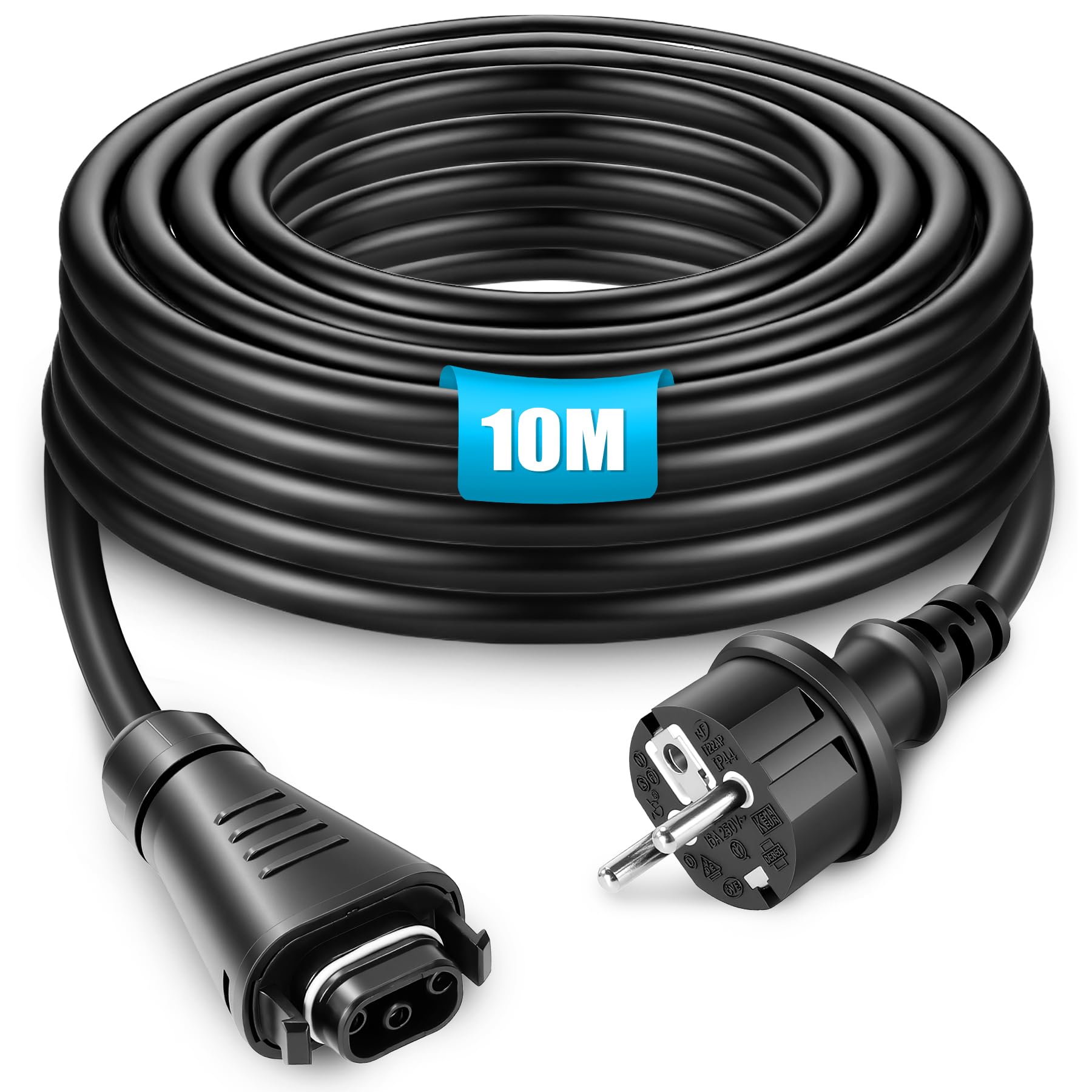 BC-05 kabel 10 m, gniazdo BC-05 z wtyczką Schuko, kabel przyłączeniowy, BC-05 z męską wtyczką BC-05 i wtyczką AC Schuko, 3 M/5 M/10 M/15 m do serii HMS