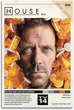 DOKTor House Md Tv Series Show Poster Decorative Painting Canvas Wall Posters And Art Picture Print Modern Family Bedroom Decor Posters 12x18inch30x45cm