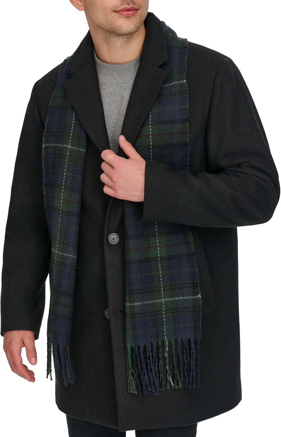 DOCKERS Men's The Henry Wool Blend Top Coat