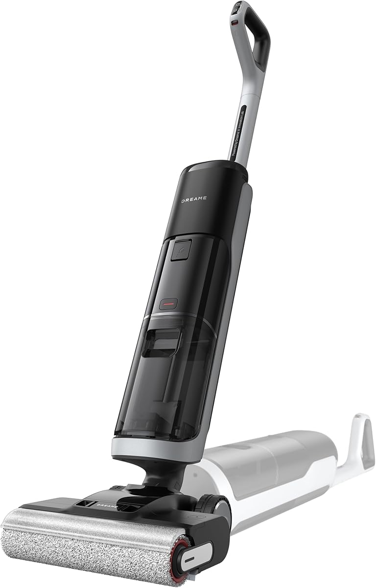 dreame H14 Pro Nass- und Trockensauger, 180° Lie-Flat, 60 °C Bürstenpflege, 5-min Trocknung, automatische Lösungsmittelverteilung, App-Steuerung, Doppelrotationsbürste, 18.000Pa Saugkraft, Doppelkante