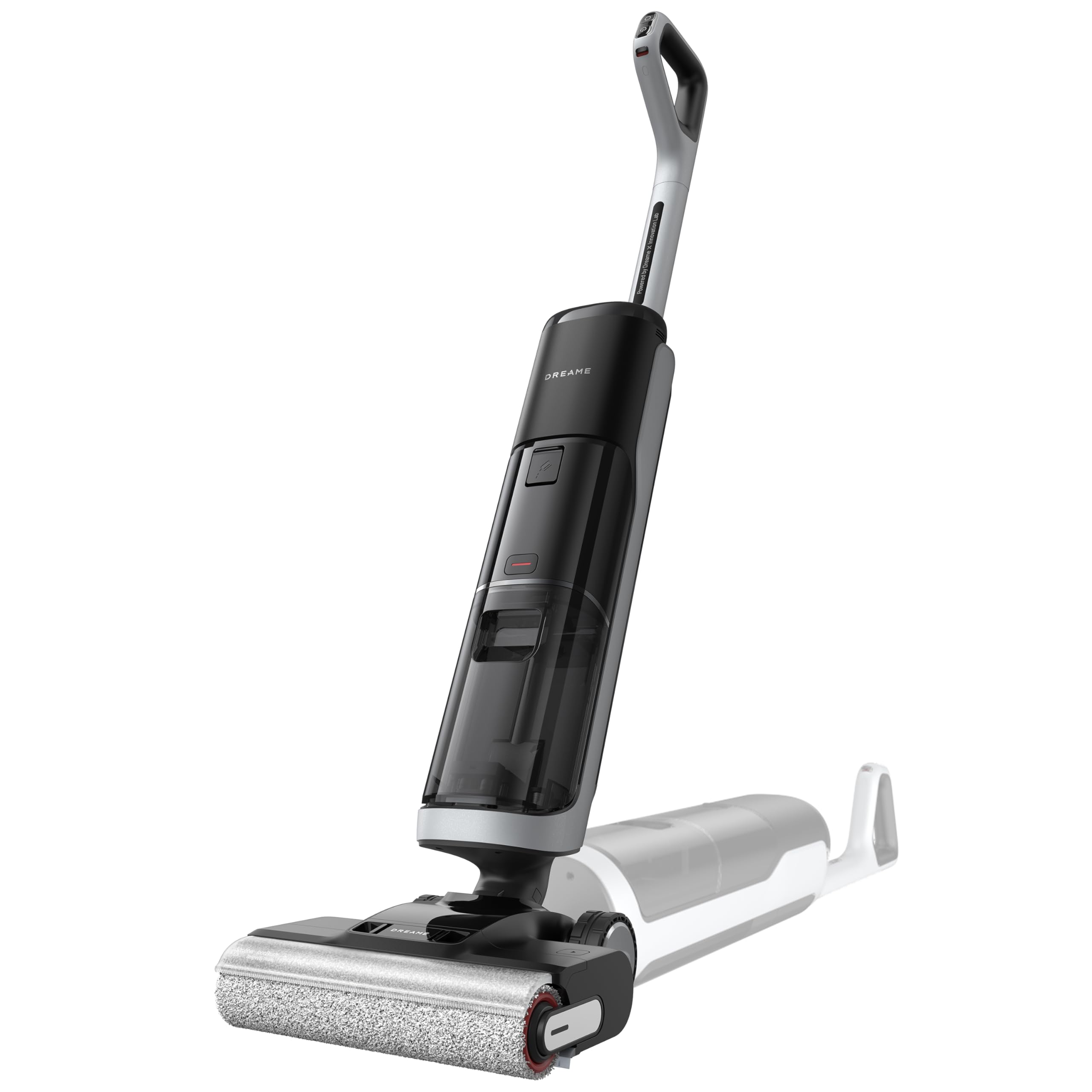 DREAME H14 Pro Lavapavimenti Senza Filo, Design Piatto a 180°, Cura Della Spazzola a 60 °C, Aspirazione da 18.000 Pa,Asciugatura in 5 min, Dosaggio Automatico del Detergente, Controllo Tramite App