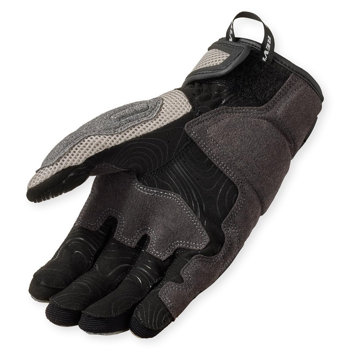 REV'IT! Revit Cavern Guanti da moto, grigio/nero, M