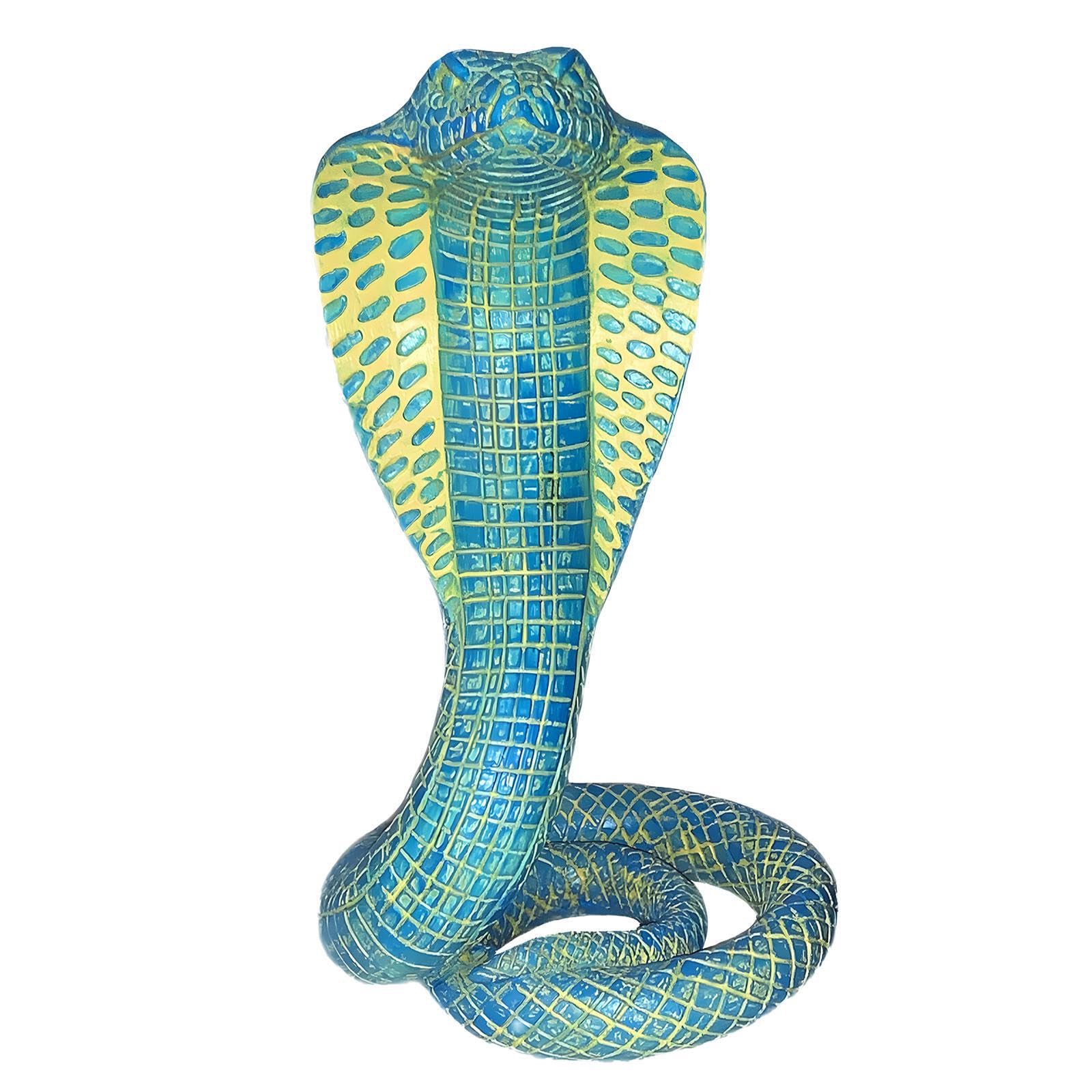 Yixannx Meticulously Crafted Snake Figurine Resin Snake Statue Unique Animal Sculpture Striking Home Decor Housewarming Gift Halloween Party Souvenir Gift