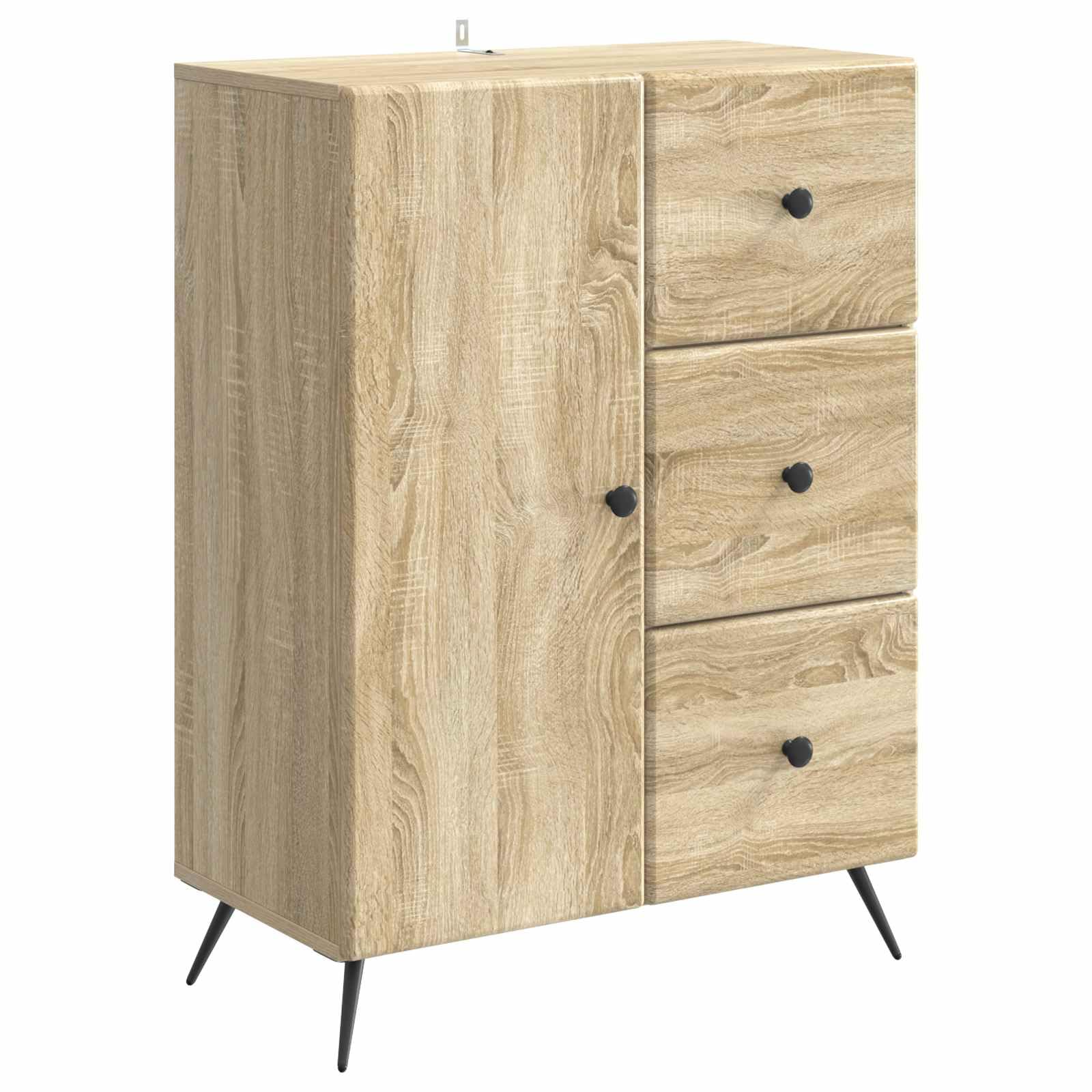 Credenza Buffet in Legno Rovere Sonoma 66x34,5x90 cm