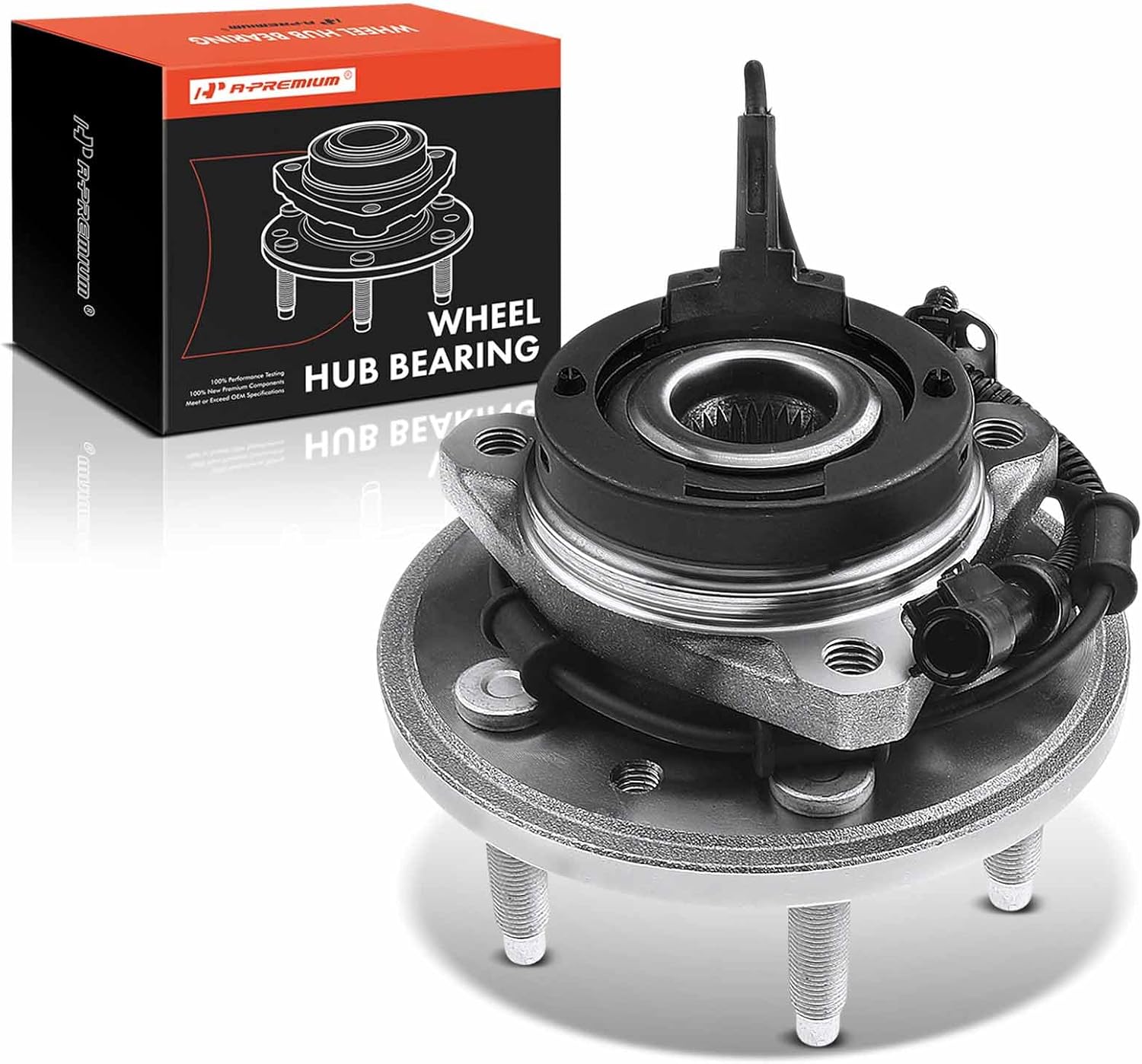 A-Premium Front Left Wheel Bearing and Hub Assembly with ABS & 5-Lug Compatible with Ford Freestar 2004-2007, Mercury Monterey 2004-2007