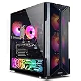 AQVIN Gaming Tower Desktop PC - Intel Quad Core i7 Processor Up to 4.6Ghz, Gaming GeForce RTX 4060 8GB GDDR6, 1TB SSD 32GB RAM DDR4, WiFi Ready, HDMI, RGB Keyboard Mouse, Windows 11 Pro