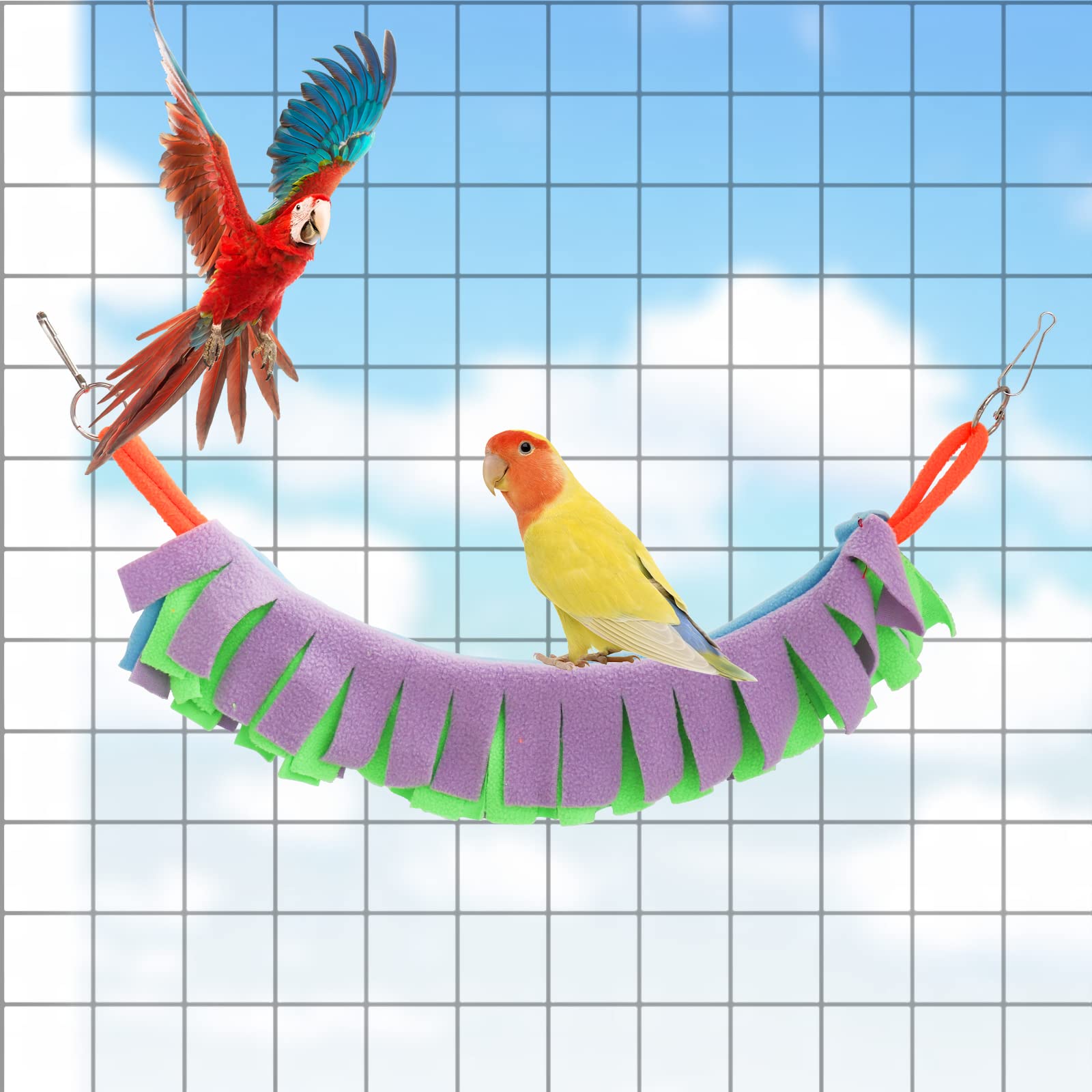 Kletterspielzeug Für Kleintiere – 6 Ringe Aus Baumwolle, Für Zuckergleiter, Hamster & Co.