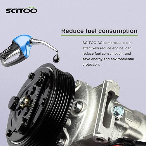 Miniatura 4 de SCITOO 104071-5206-1015108371 A/C Clutch CO 29072C AC Compresor Fit Tsuru 1.6L para Nissan Sentra 1.8L 2013 2014 2015, negro