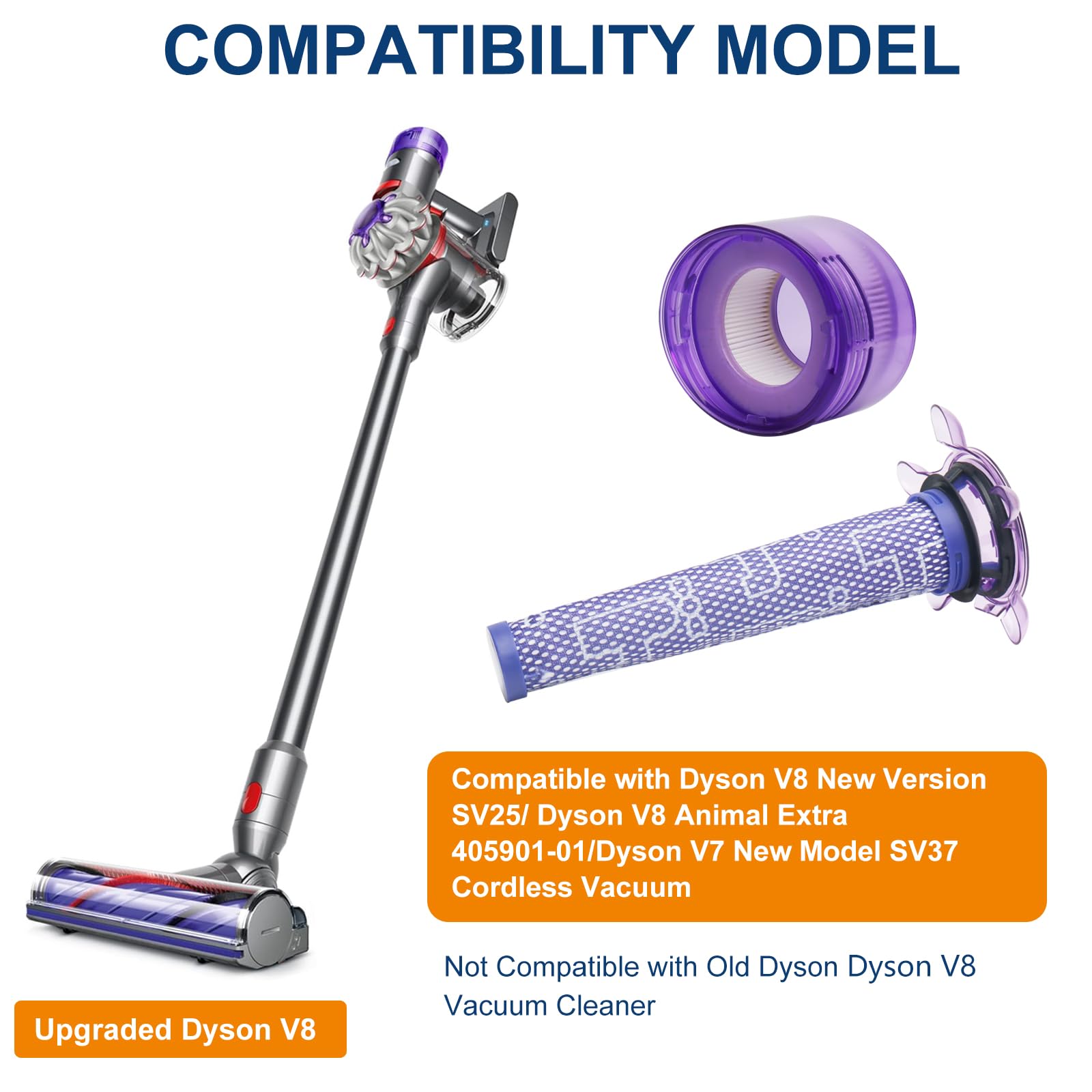 【美品】Dyson V8 ／洗えるフィルター＆箱付き！壁掛け欠品　※送料込み Amazon.co.jp: アップグレードされたV8掃除機フィルター交換キット