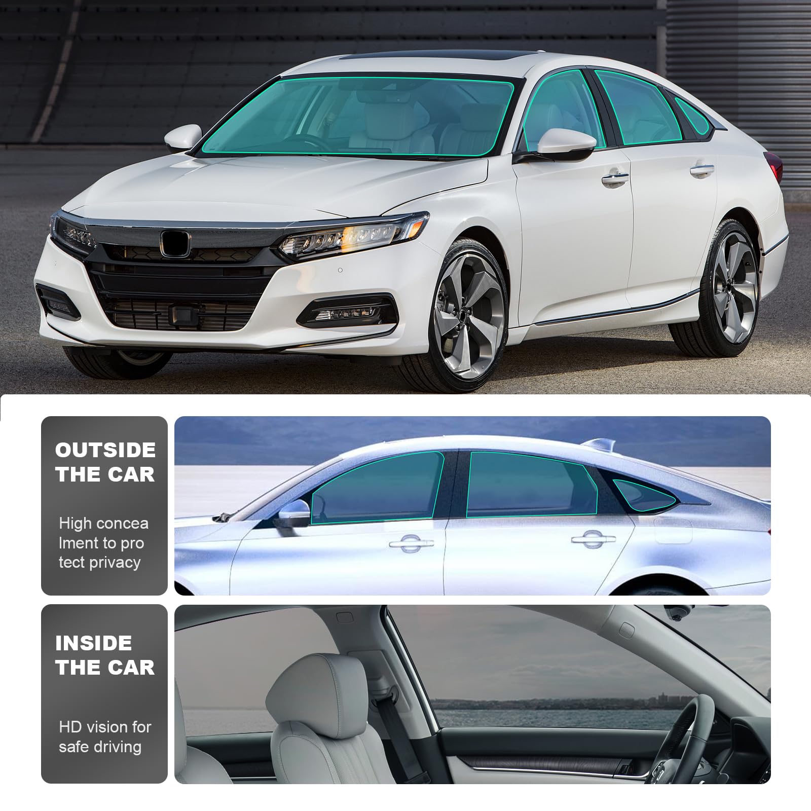 Amazon.com: FDAIUN for 2018-2022 Honda Accord Precut Window Film