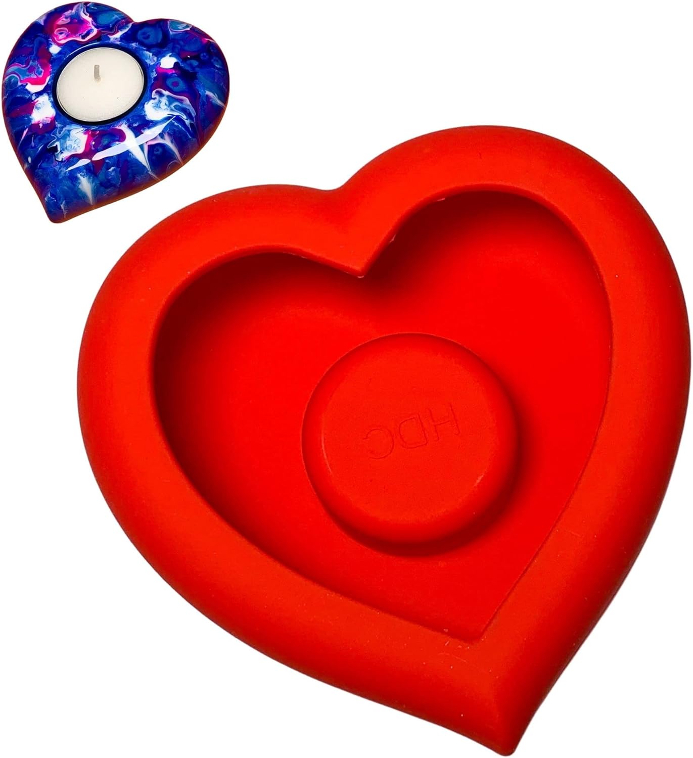 Heart Mold Tea Light Candle Holder Silicone by Happy