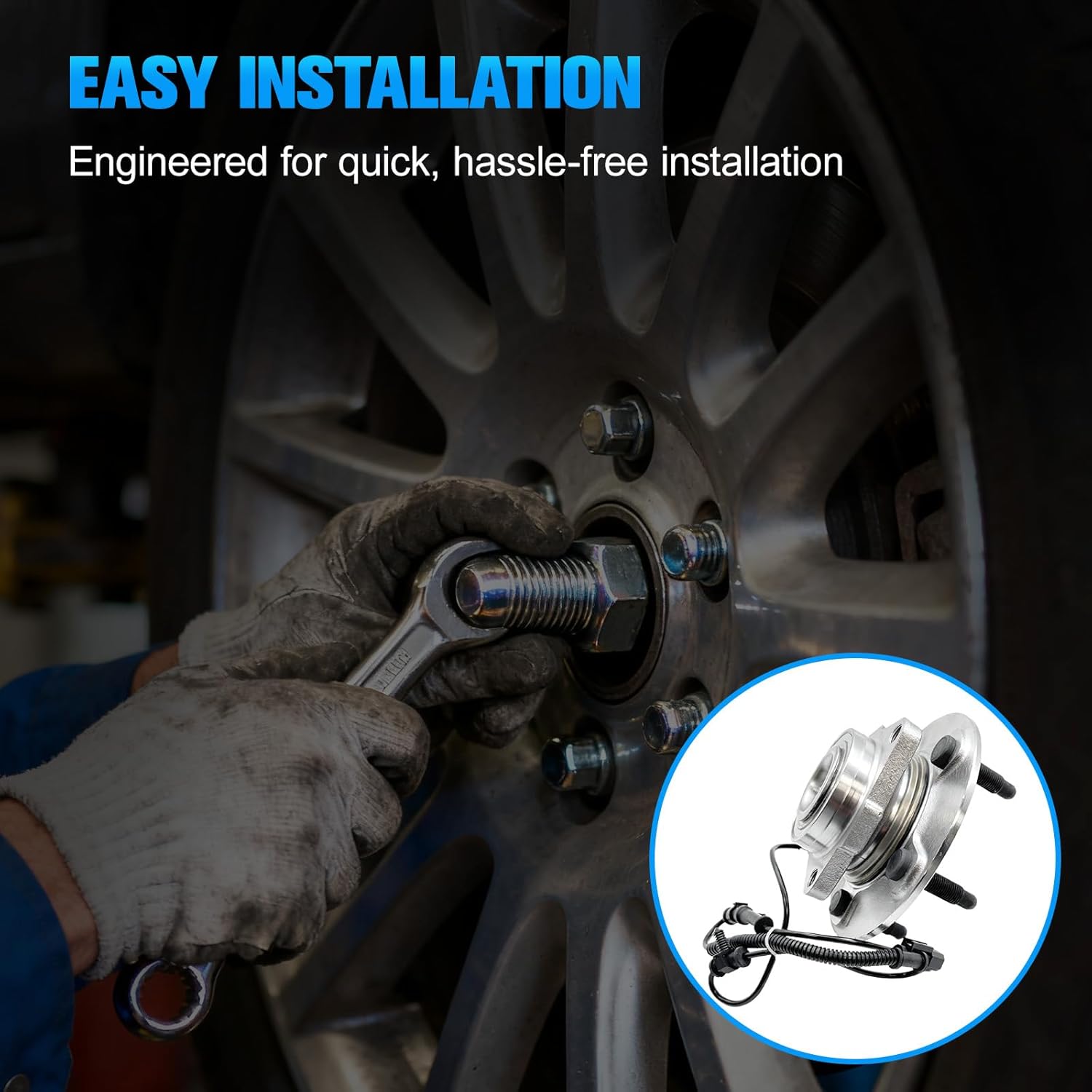 2Pcs Front Wheel Hub and Bearing Assembly fit for 2012 2013 2014 2015 2016 2017 2018 Ram 1500, for 2019 2020 2021 2022 Ram 1500 Classic (515151) - Image 4