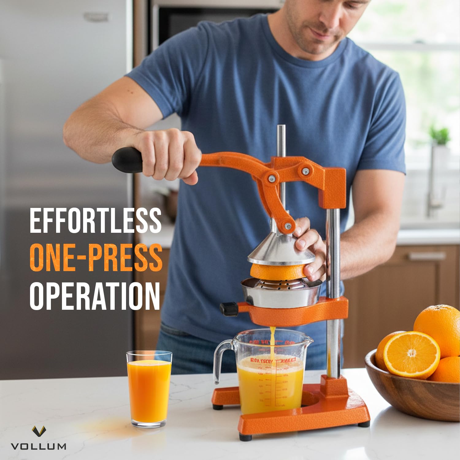 Exprimidor manual de frutas – Exprimidor de palanca de cítricos para el hogar de grado comercial para naranjas, limones, limas, pomelos y más – mancha.