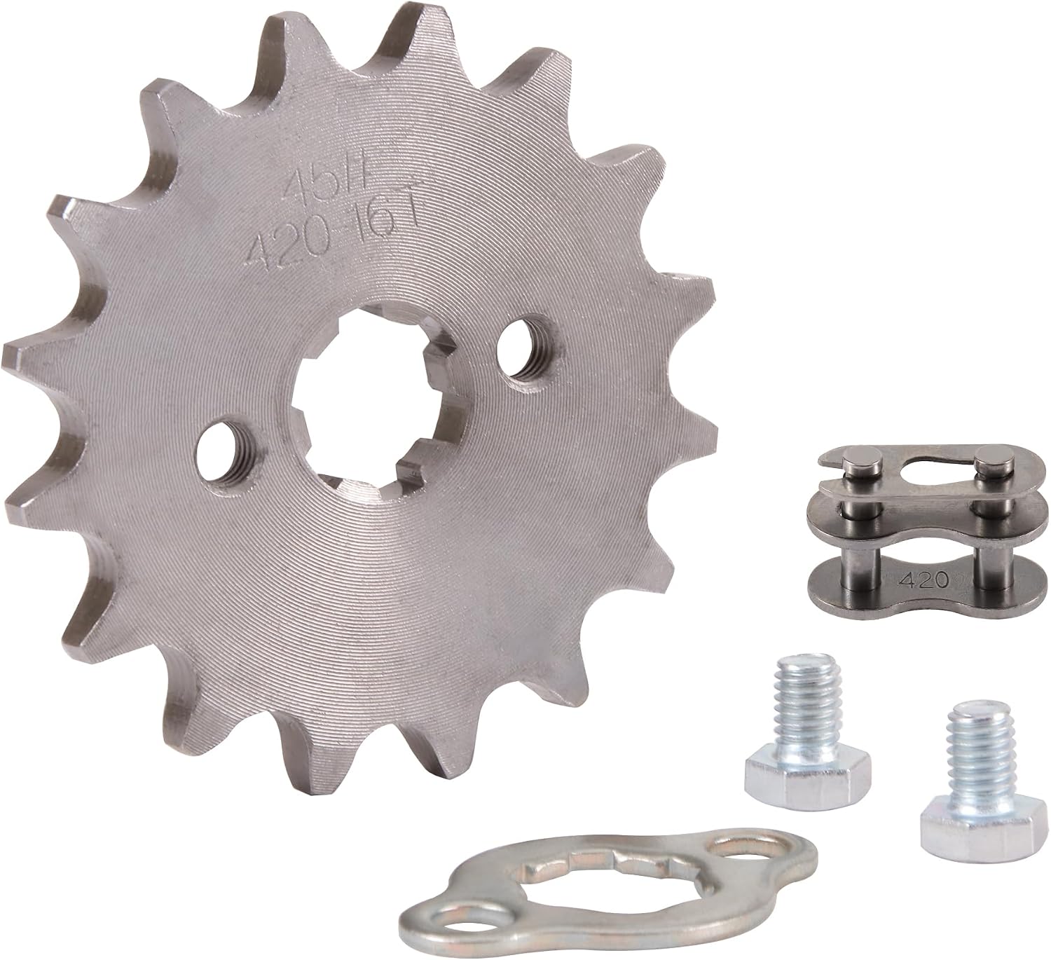 WOOSTAR Motorcycle 420-16T Front Sprocket 20mm for 50cc 70cc 90cc 110cc 125cc Dirt Pit Bike Mini Bike ATV 4 Wheeler Moped