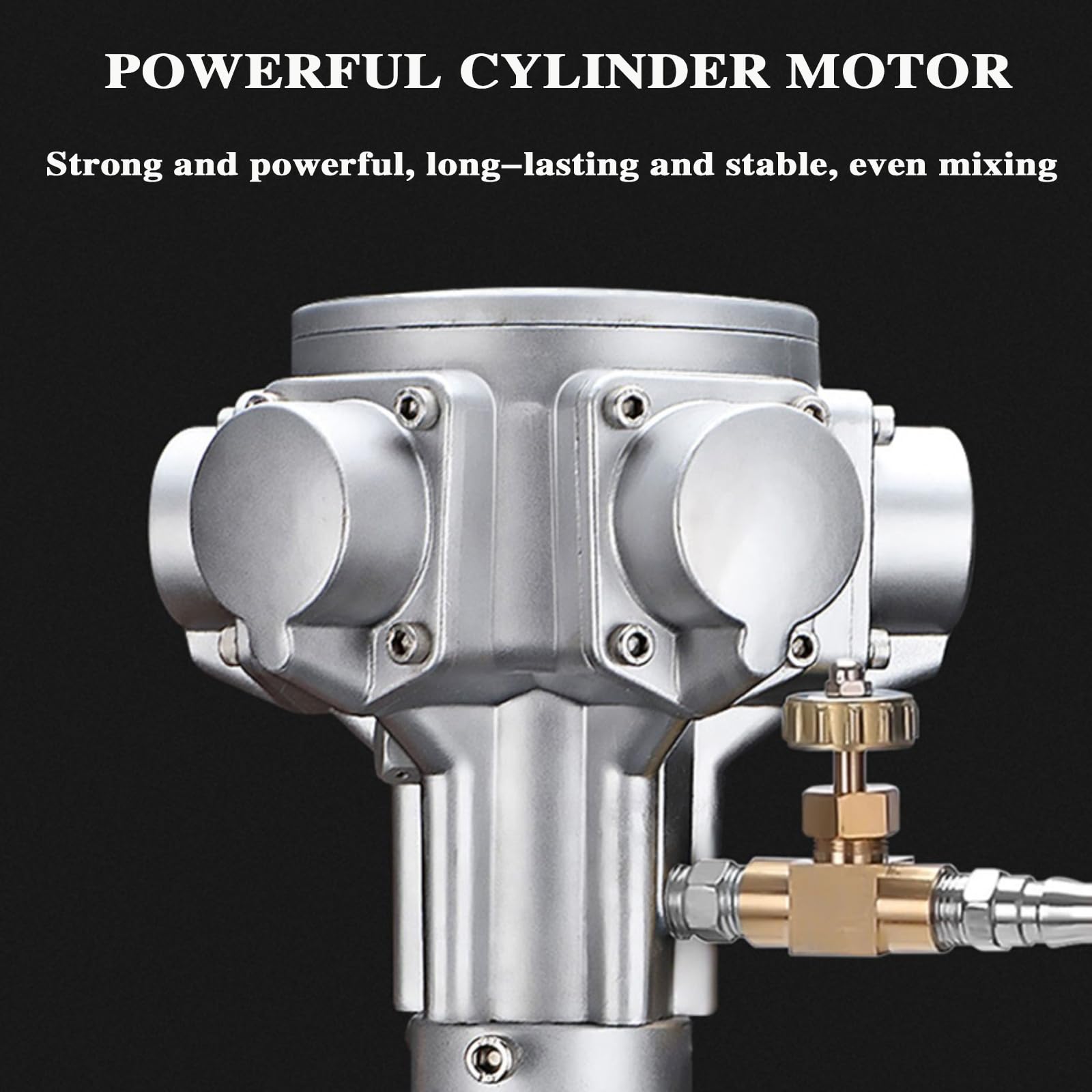 Miscelatore per Vernici, capacità 5 galloni, Motore Pneumatico da 1/8 HP, agitatore ad Aria con Sollevamento Automatico, Altezza Regolabile, per la miscelazione di Vernici e Rivestimenti.