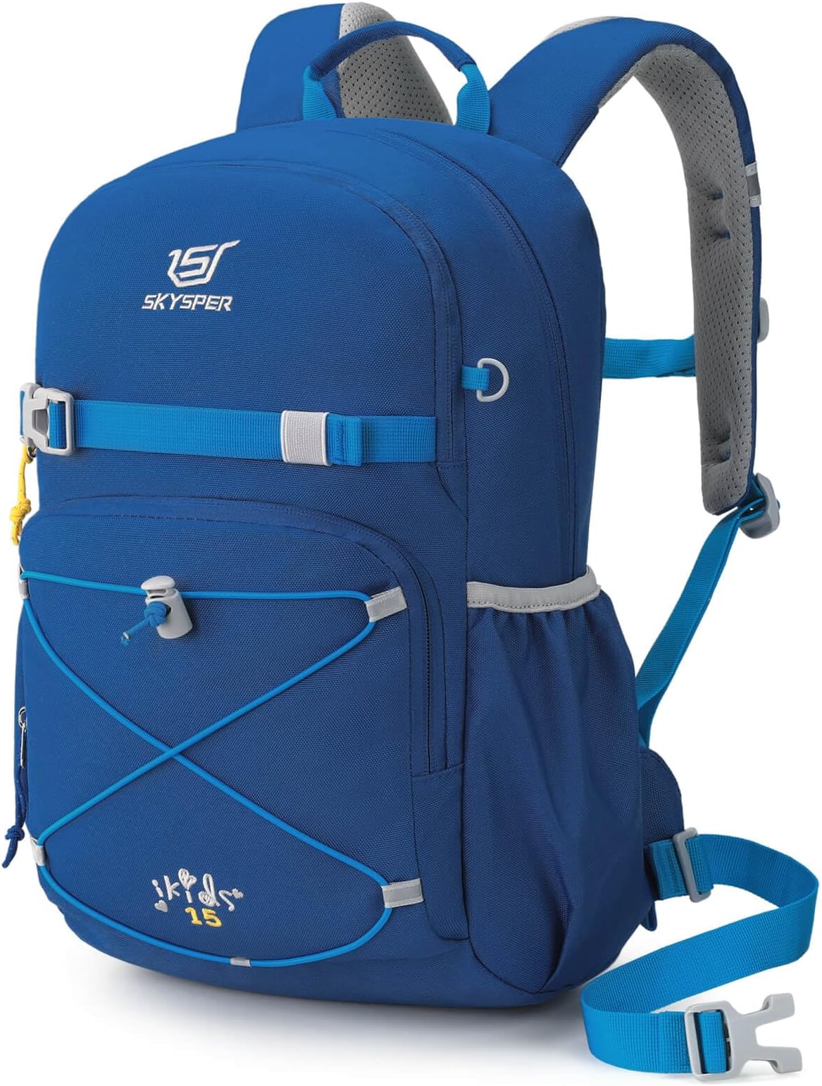 Kids Backpack - 15L Travel Backpacking Small Age 4-6 Ergonomical Design Multi-compartment Breathable Day Pack Preschool Kindergarten Bag