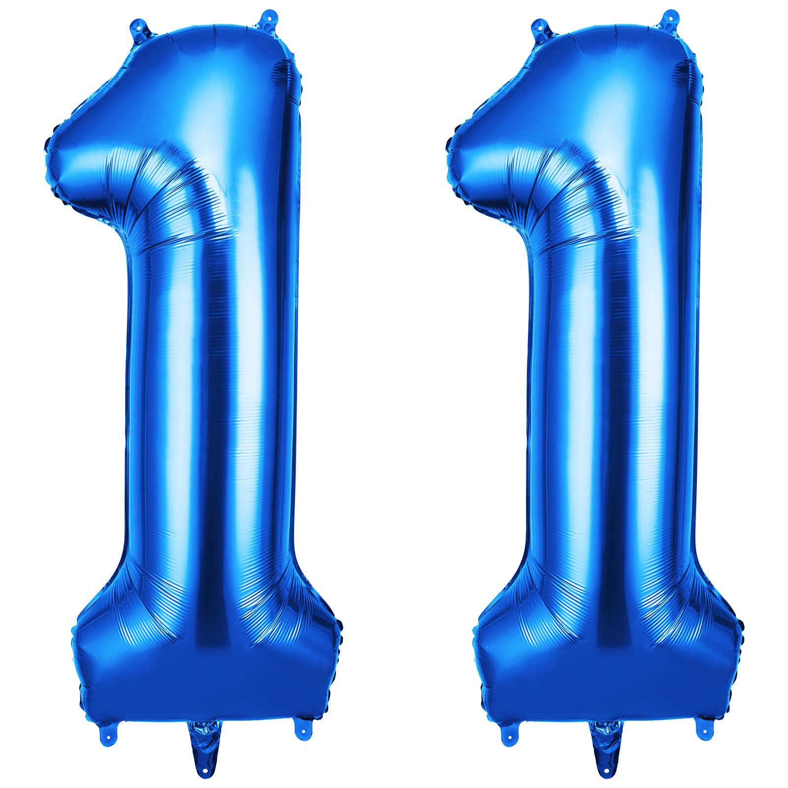OFFCUP 40 Inch Number 11 Balloon, Large Foil Balloons, Self Inflating Helium Balloon Decorations Supplies for Boys Girls Women Men Birtyday Wedding Party Anniversary Graduation (Blue, 11)