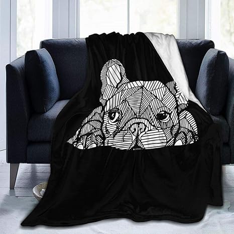 Amazon Co Jp フレンチブルドッグ ブランケット キャンプ ひざ掛け 毛布 着る オシャレ 人気 大判 プレミアムマイクロファイバー あったか ふわふわ 多用途 防寒対策 家 オフィス アウトドア用 オールシーズン ホーム キッチン