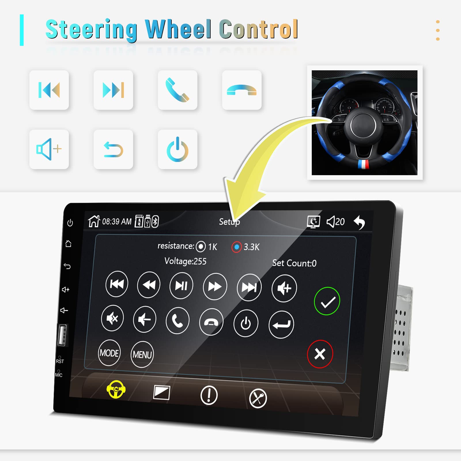 Autoradio 1 Din Bluetooth-Freisprecheinrichtung 7 Z Produktbild-Vorschau 5