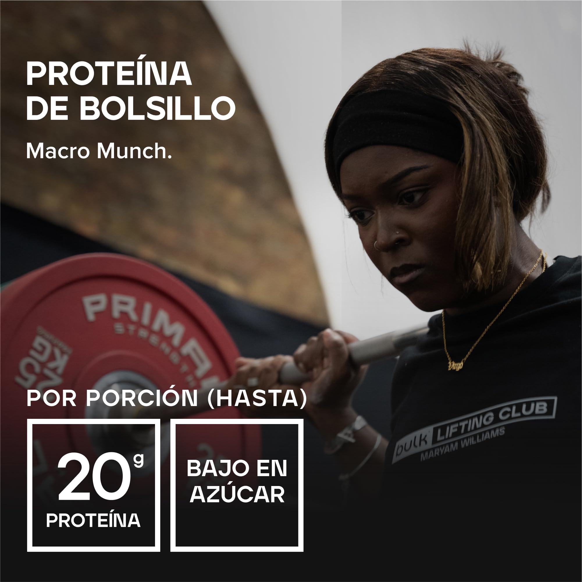 Bulk Macro Munch Barrita Proteica | Chocolate Cookies | 12 x 62g | 20g de proteína por barrita | Baja en azúcar | Alta en fibra | Triple capa | óptimo para llevar