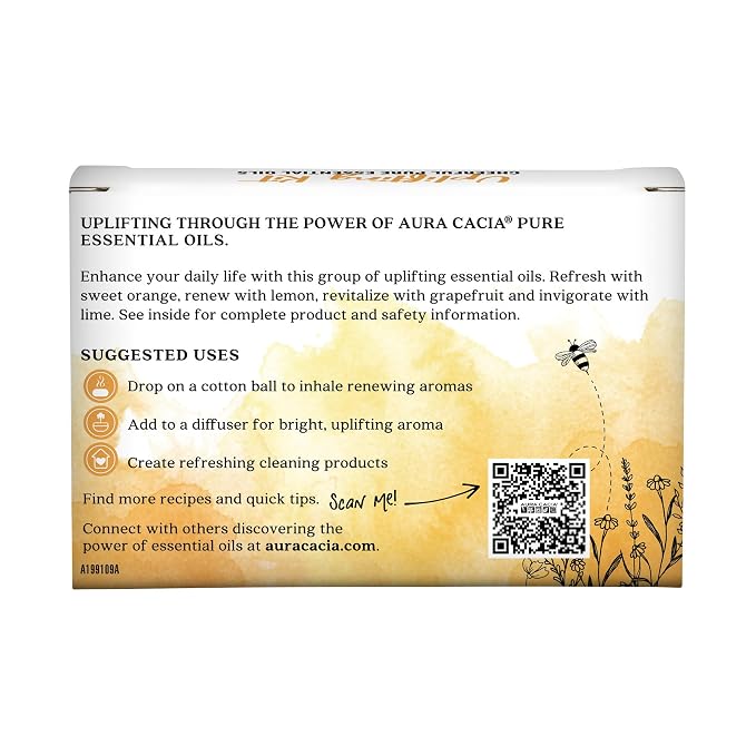 Kit Aceites Esenciales Puro Aura Cacia 4 x 0.25 fl oz miniatura 3