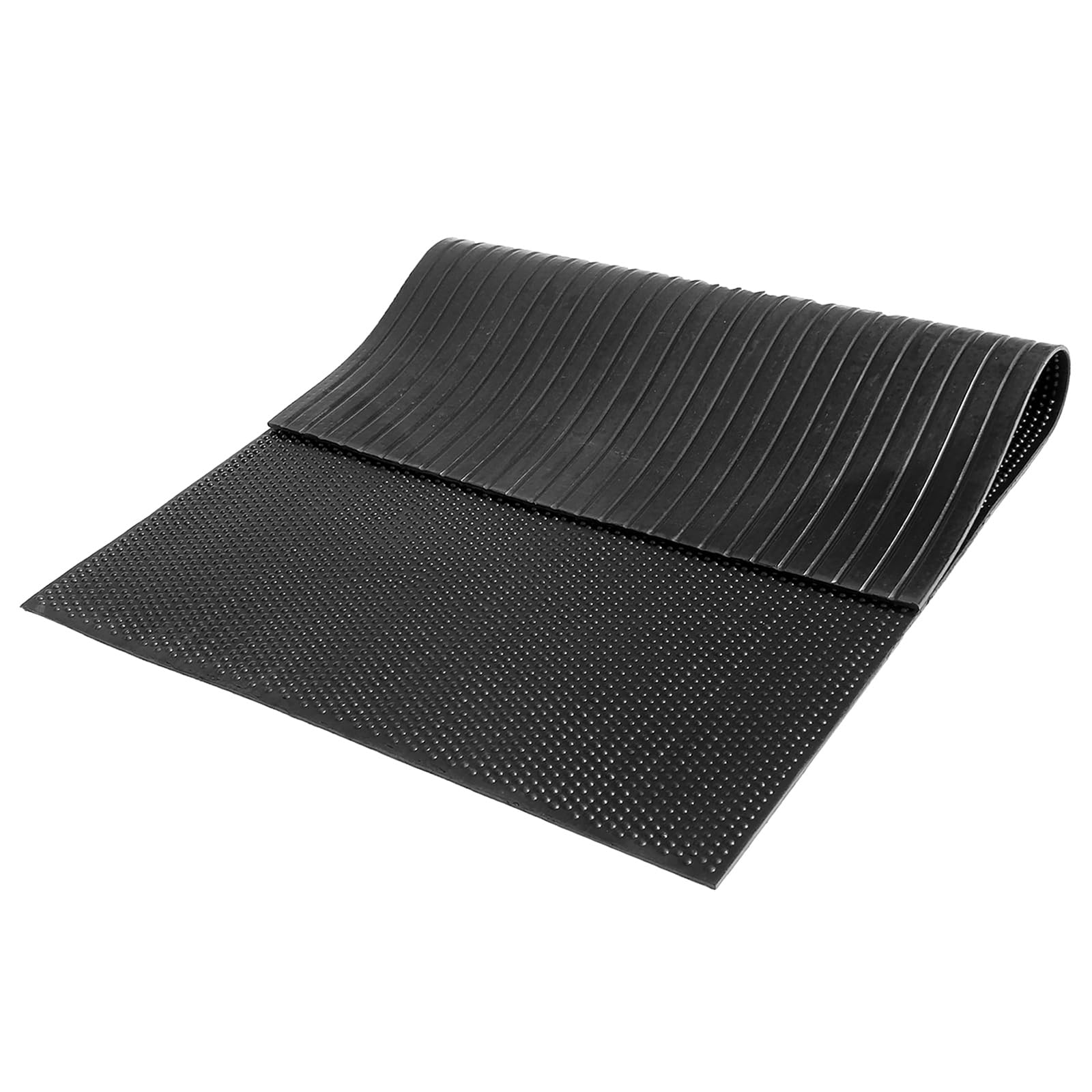 Actiasmat Heavy Duty Rubber Gym Mat, 6ft x 4ft x 10mm, Black