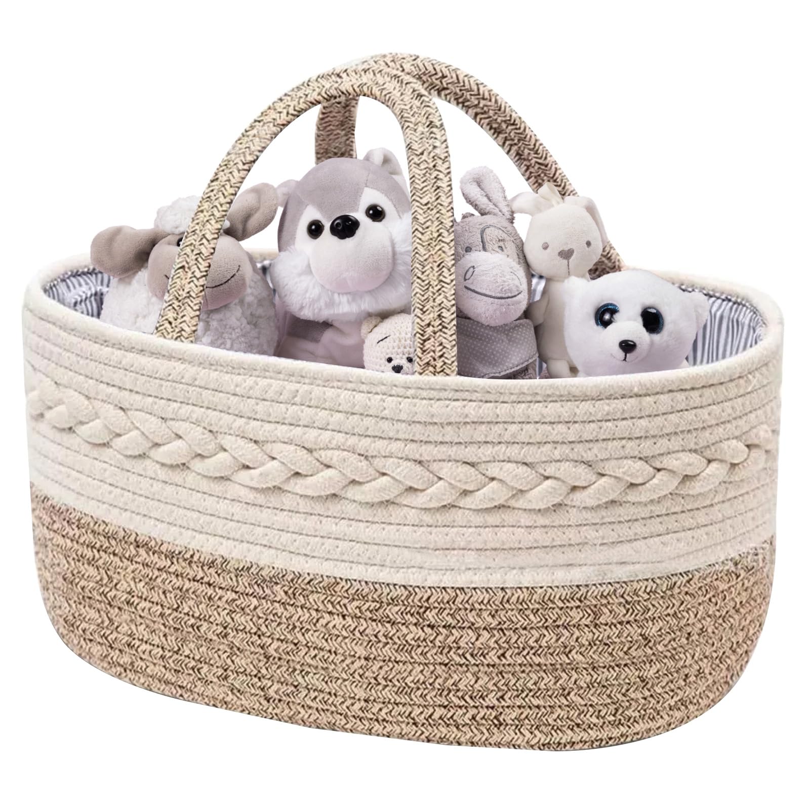 Organizer Pannolini Portatile In Feltro - Borsa Multiscomparto Rimovibile Per Salviette E Accessori Beb&egrave;