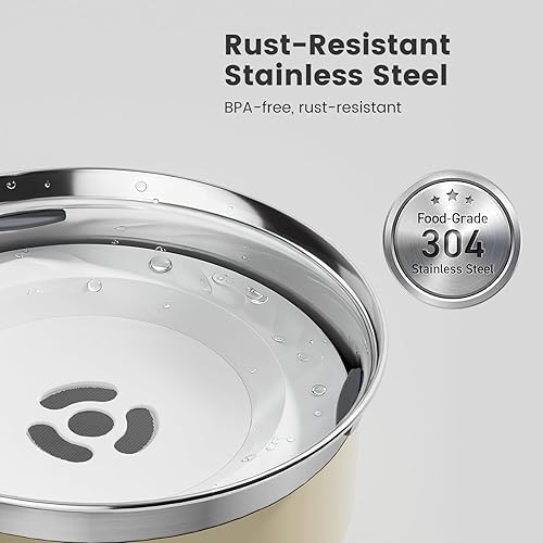 Miniatura 7 de Gardner Pet Tazón de agua lenta para perros, 2L68oz a prueba de derrames, cuenco de agua para mascotas con disco flotante, dispensador de agua de