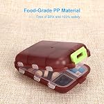 2PCS Travel Pill Organizer Box, Portable Pill Case, Pill Box Dispenser, with 10 Compartments for Different Medicines