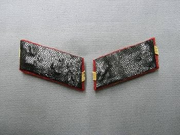 親衛隊全国指導者用　SS襟章レプリカ Amazon.co.jp: 日本陸軍襟章レプリカ 98式 「大尉」階級章