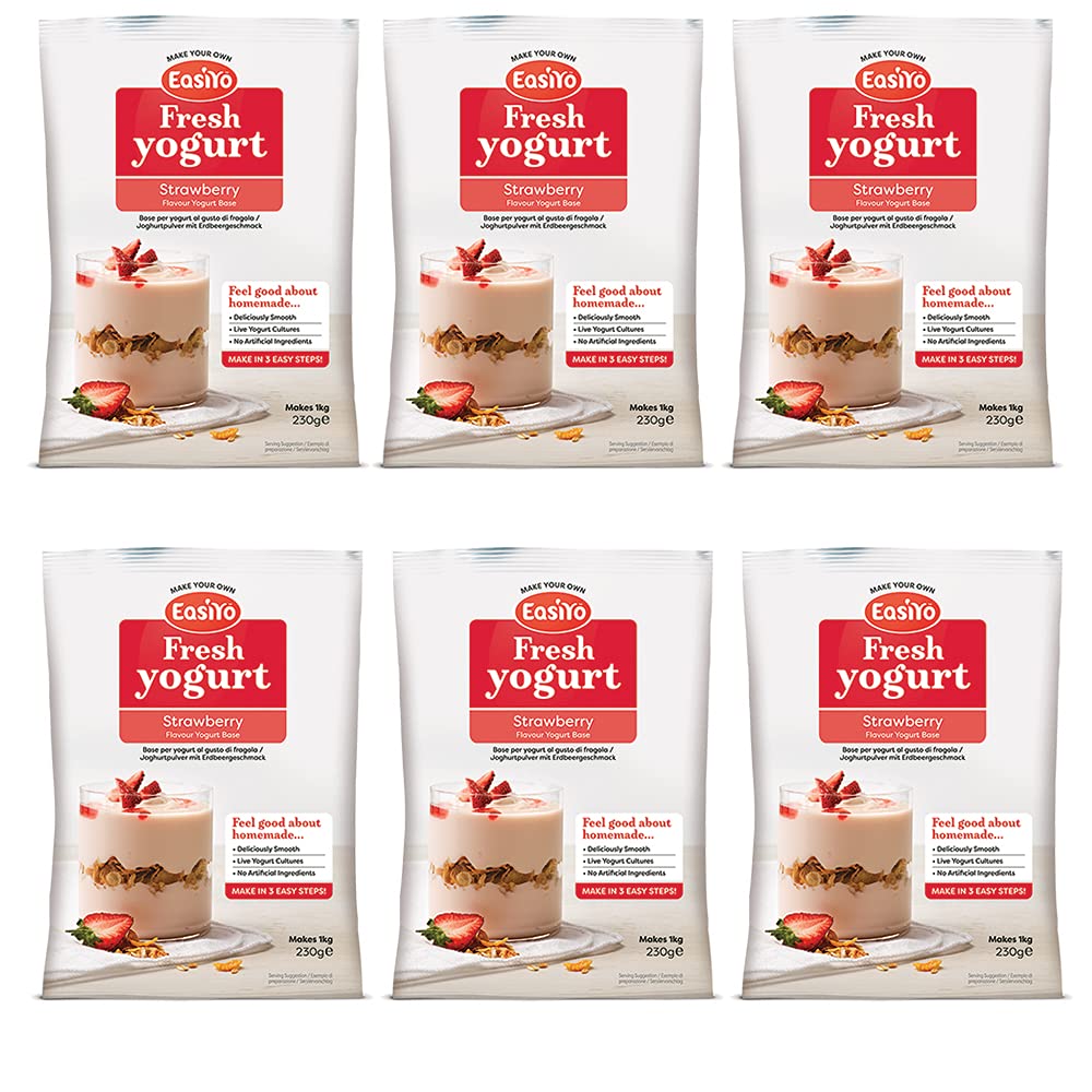 Easiyo Strawberry Yoghurt Mix 230g - Pack of 6