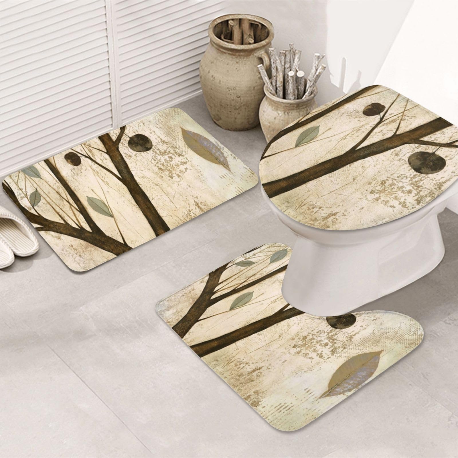 Tapis de bain antidérapants pour une salle de bain nature et sécurisée