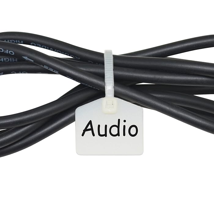 Buy MrLabel 43/8" Nylon Cable Zip Ties Tags Labels Marker Write on