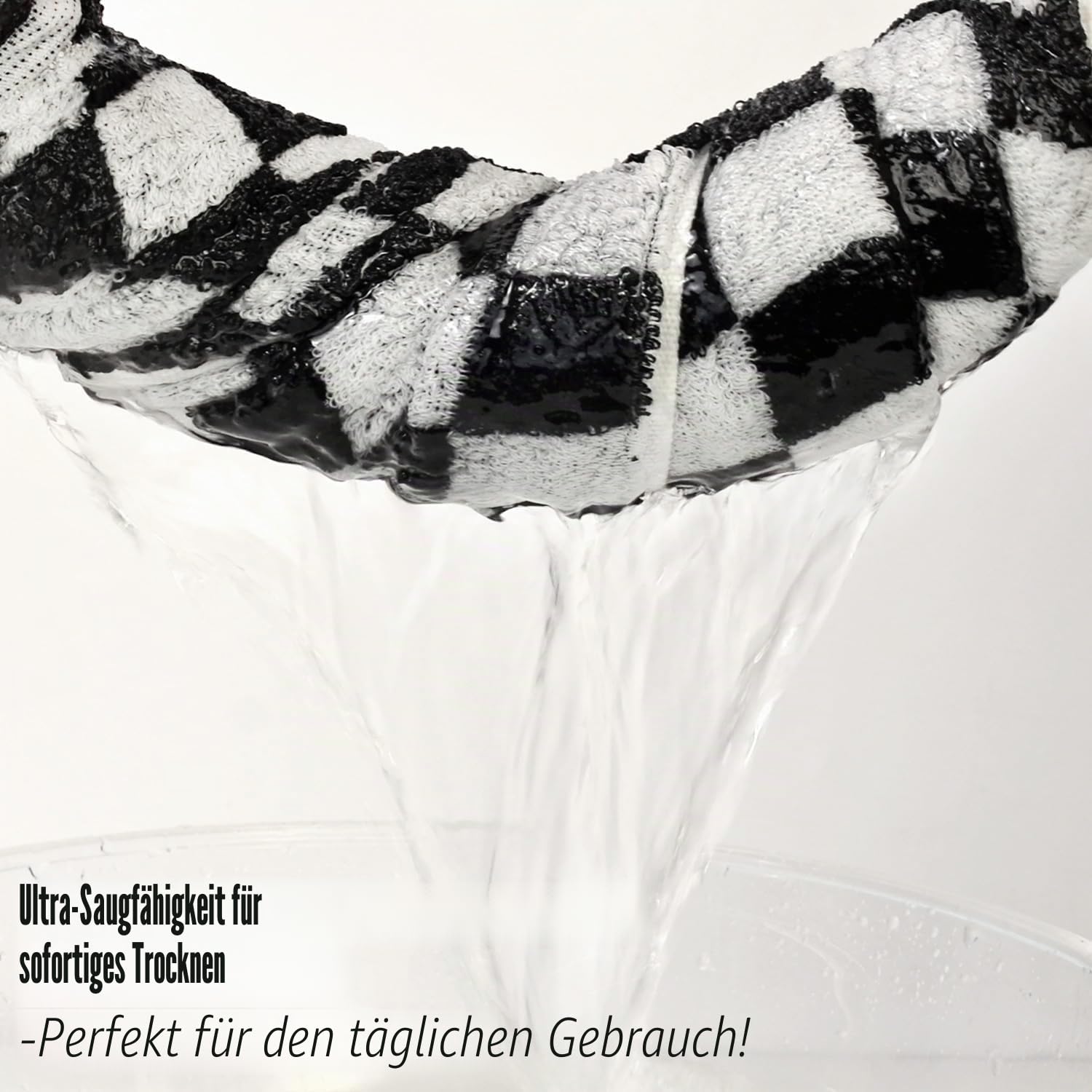 Jacquotha Badetücher, kariert, 100% Baumwolle, 69,8 x 139,7 cm, weich und saugfähig und schnell trocknend, Set mit 2 Handtüchern für Badezimmer, Pool, Strand, Spa