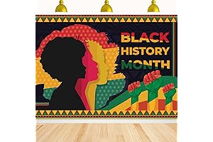 Black History Month Backdrop,7x5FT Black History Month Banner Black History Month Background