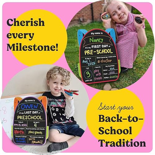 Miniatura 2 de Pizarra para niños (autobús, 11 x 13 pulgadas) + 5 marcadores de tiza  Tabla de dibujo para niños, pizarra para niños  para niños pequeños que aman